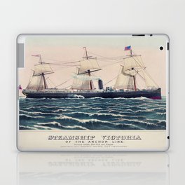 Steamship Victoria of the Anchor Line, 1876 Laptop Skin