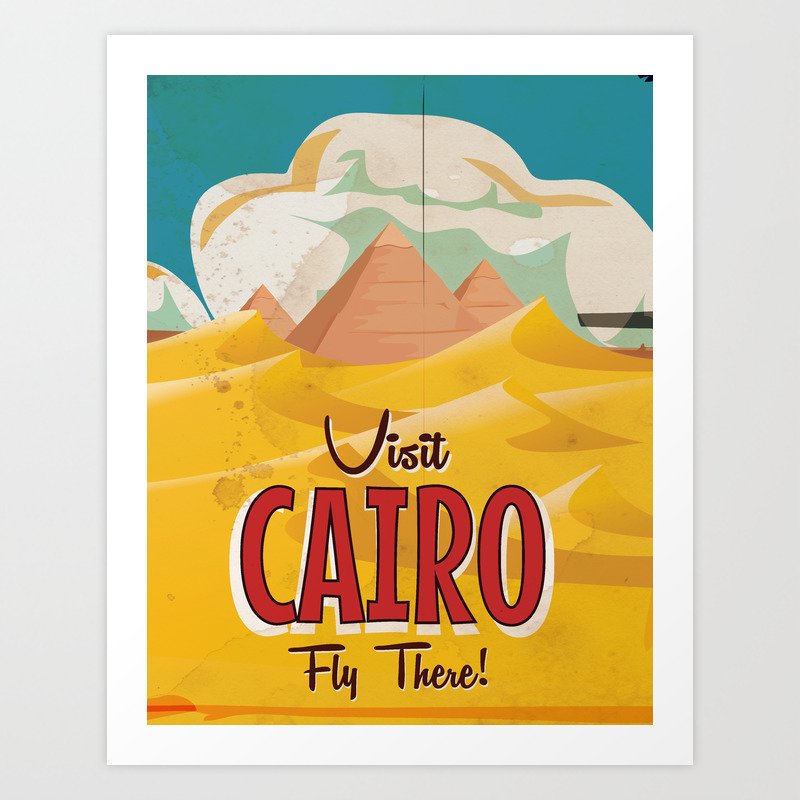 Countries Travel Poster Egypt Twa CTP016 Art Print A4 A3 A2 A1 