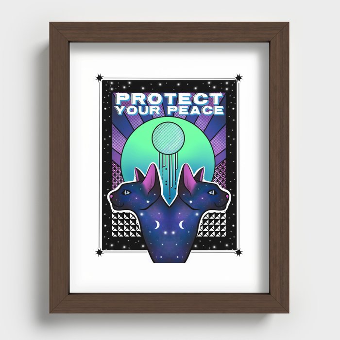Protect Your Peace Recessed Framed Print