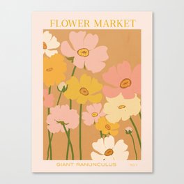 Flower Market - Ranunculus #1 Canvas Print