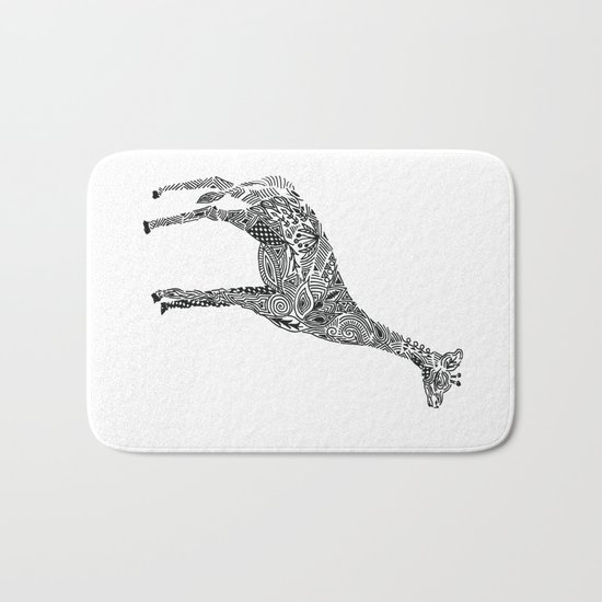 Designer Giraffe Bath Mat