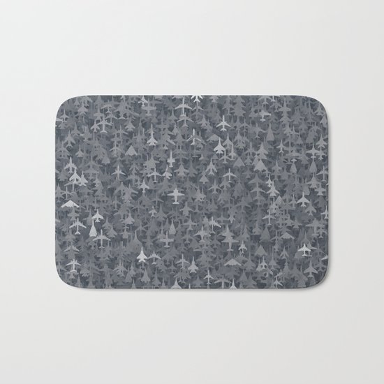 Airplanes camouflage Bath Mat