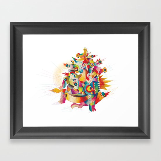 Firespirit in a box Framed Art Print