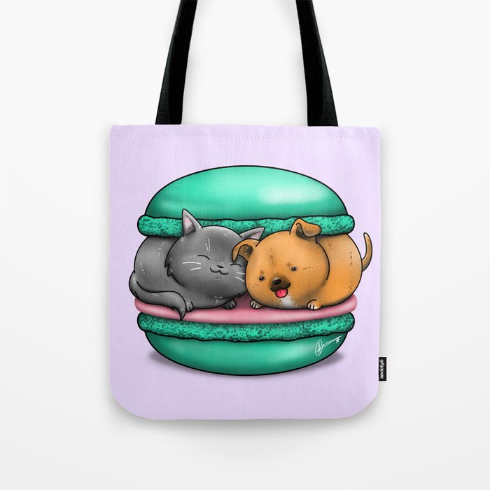 Macaron Cuddles Tote Bag