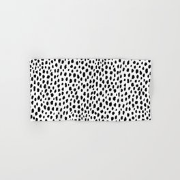 Dalmatian Spots (black/white) Hand & Bath Towel