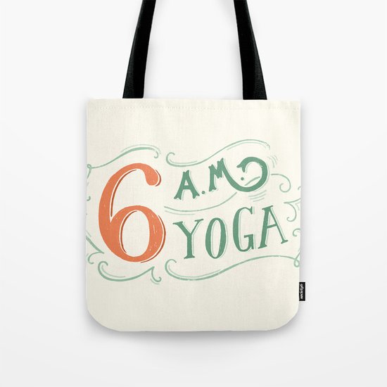 6AM Yoga Tote Bag