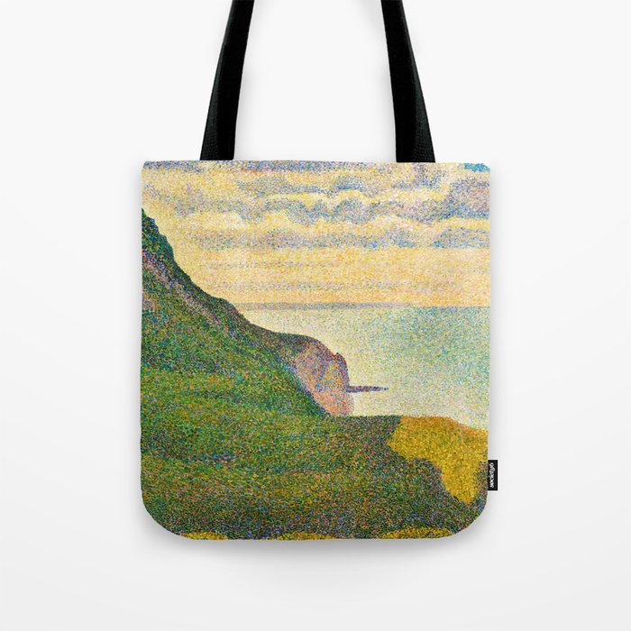 Seascape at Port-en-Bessin, Normandy, 1888 by Georges Seurat Tote Bag