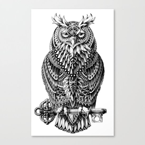Great Horned Owl Canvas Print by BIOWORKZ | Society6