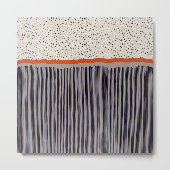 stripes and dots Metal Print
