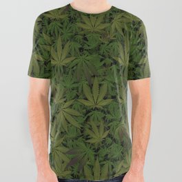 Weed Army Camo. All Over Graphic Tee