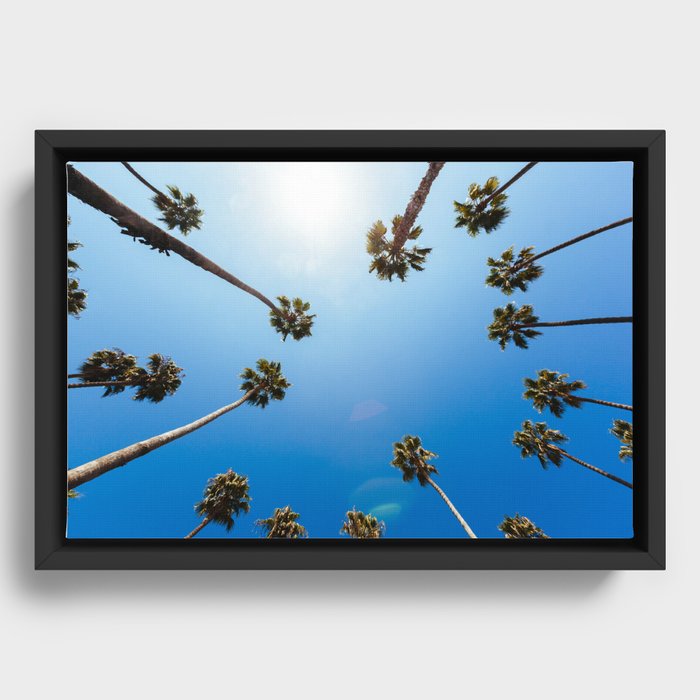 Palm Trees in Los Angeles Framed Canvas