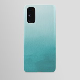 Best Seller Aqua Teal Turquoise Watercolor Ombre Gradient Blend Abstract Art - Aquarium SW 6767 Android Case