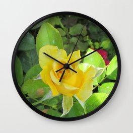 Rosa Amarilla Wall Clock