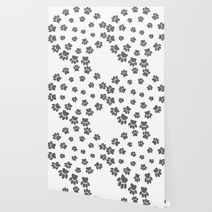 Spiral Dog Paw Print Wallpaper By Almdrs Society6