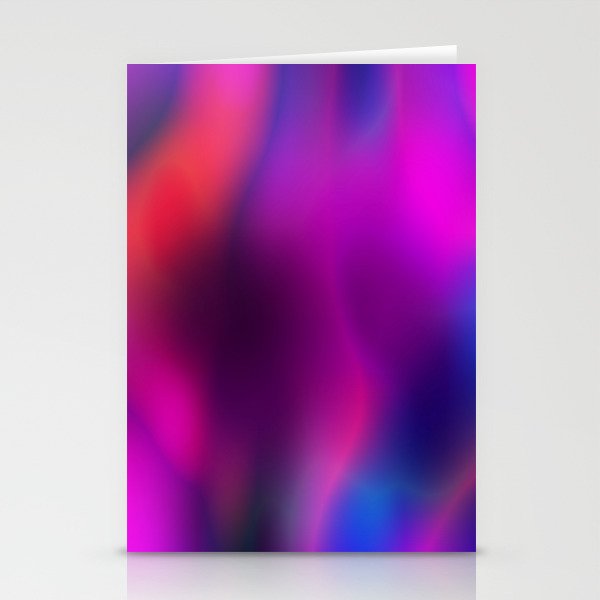 Blurred Gradient Meeting Myself - Gradient Abstract Design Stationery Cards