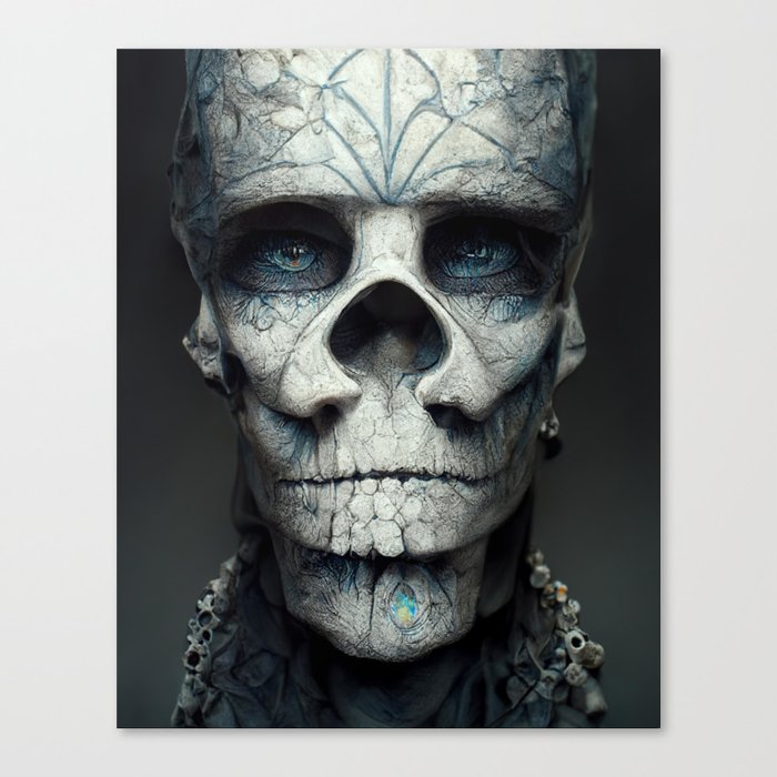 Alien Skull - Extraterrestrial Death Canvas Print