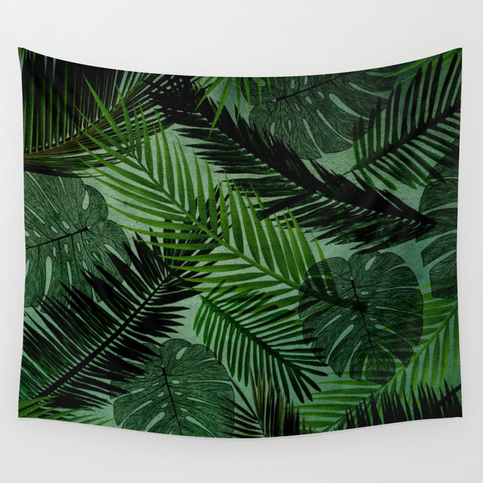 Green Foliage Wall Tapestry