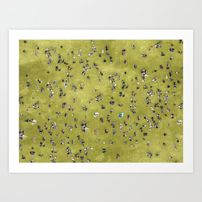 People at Central park Art Print