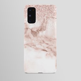 Beautiful Rose Gold Marble Design Pattern Android Case