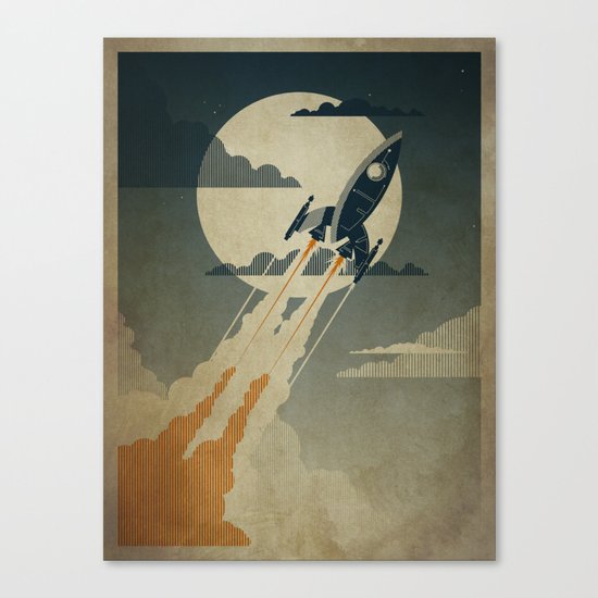 Night Launch Canvas Print