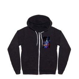 Colorful City Lights Photo Full Zip Hoodie