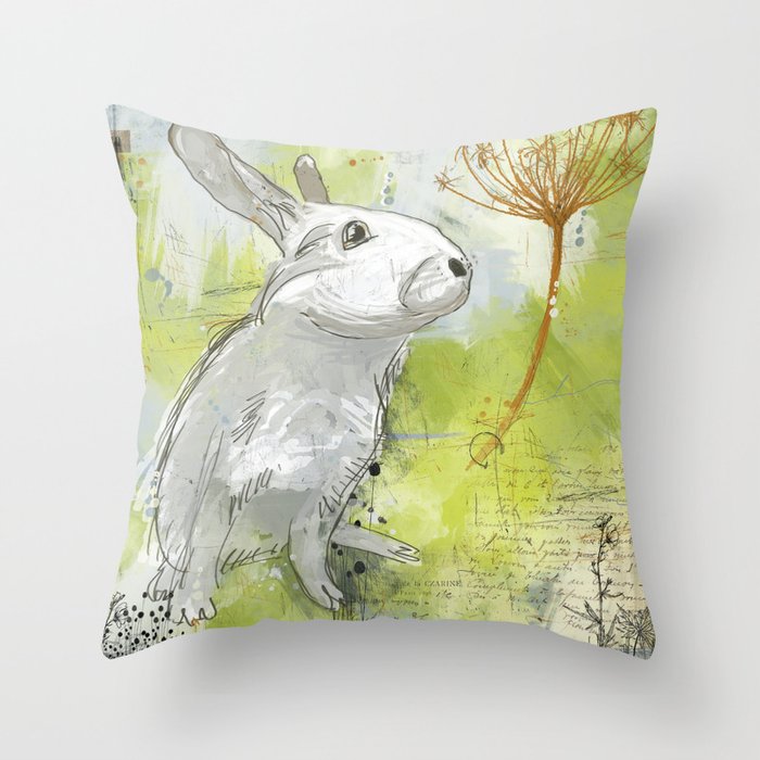 Rabbit Throw Pillow