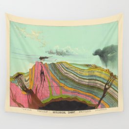 Landscape Painting, Cool Designs, Trippy Art, Mountain Painting, Scientific Poster - Geology Wall Tapestry