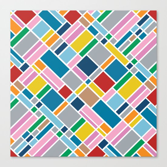 Map Outline 45 Canvas Print