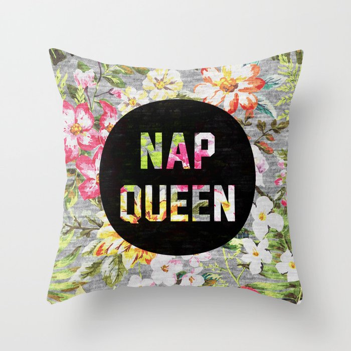 Nap Queen Throw Pillow