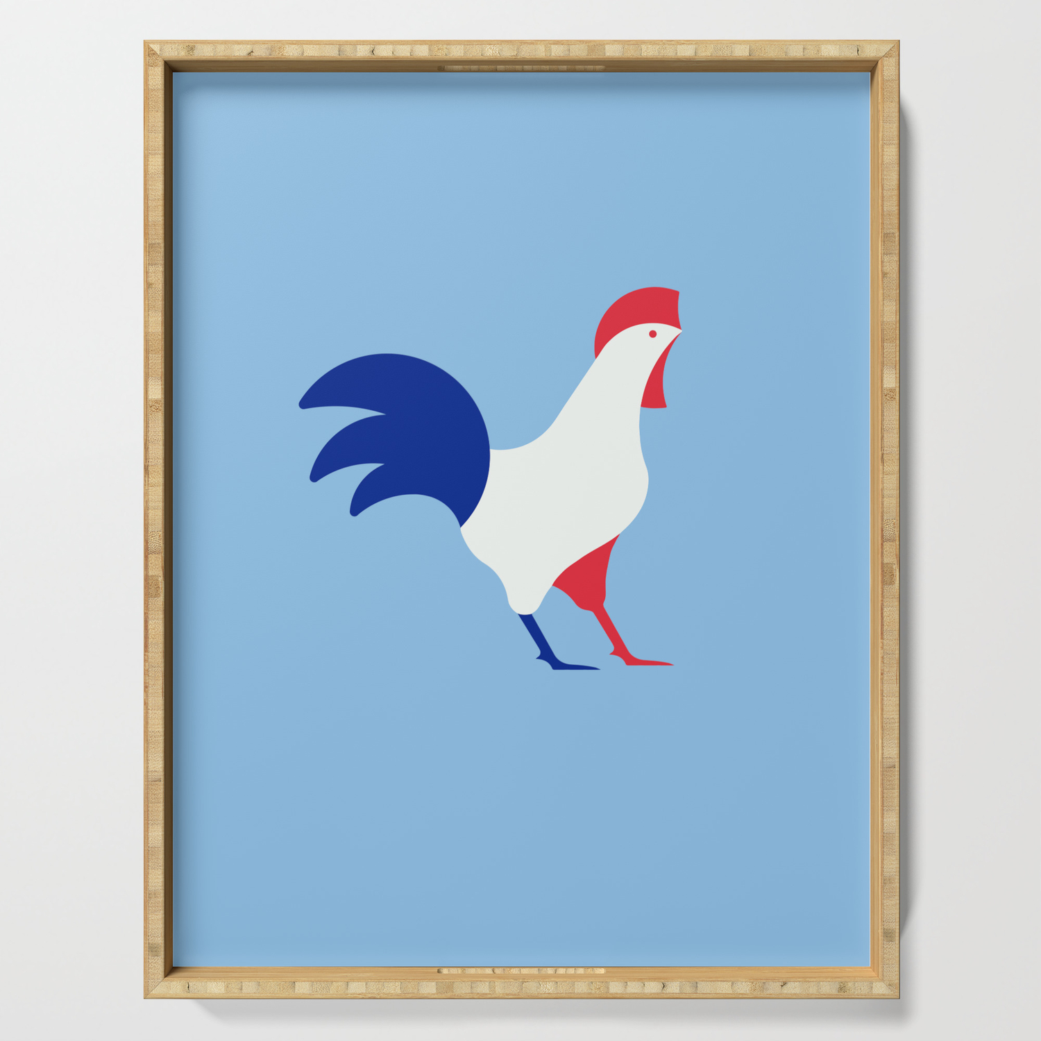 Gallic rooster - France national symbol, flag colors Serving Tray by Aline Eg | Society6 Gallic rooster - France national symbol, flag colors Serving Tray by Aline Eg | Society6