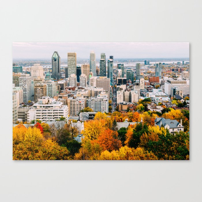 Fall in Montréal Canvas Print