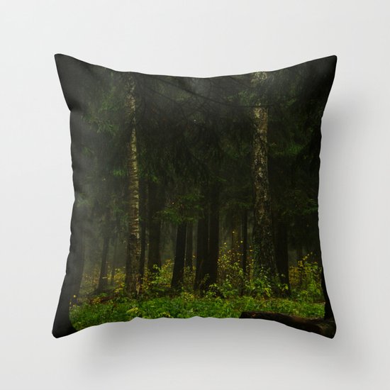 The grass was greener Throw Pillow