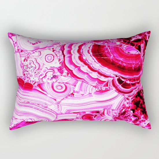 Malachite Pink Rectangular Pillow