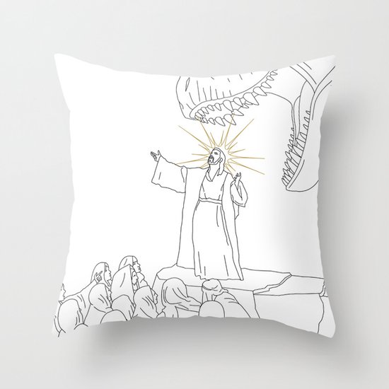 Jesus, Etc. (Alt) Throw Pillow