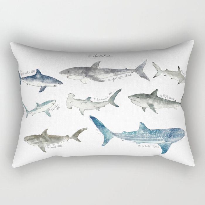 Sharks Rectangular Pillow