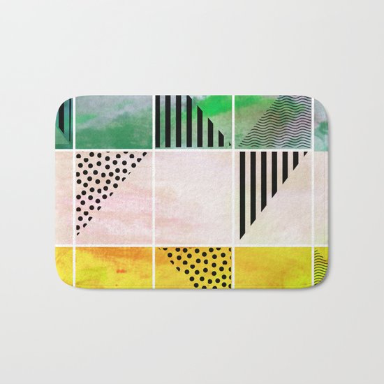 Mosaic Abstract coral Bath Mat