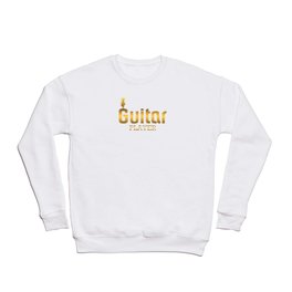 Gold guitar player Crewneck Sweatshirt | Classic, Guitarplayer, Band, Instruments, Acoustic, Musical, Strings, Graphicdesign, Music, Bassplayer 