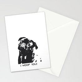 I woof you Stationery Cards