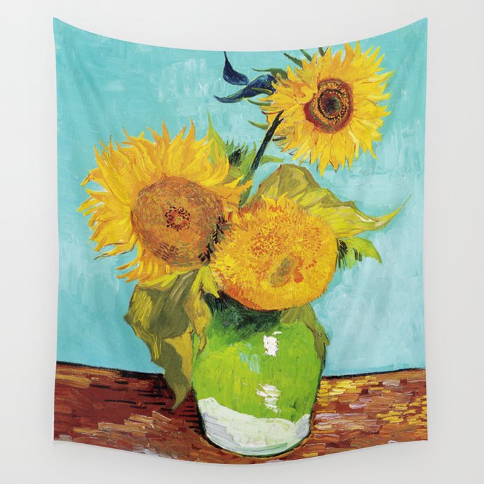 Van gogh sunflowers tapestry outlet