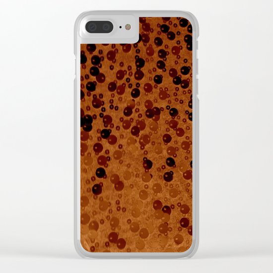 Leopard Gradient Spots Clear iPhone Case