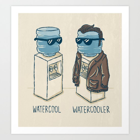 Watercool Art Print