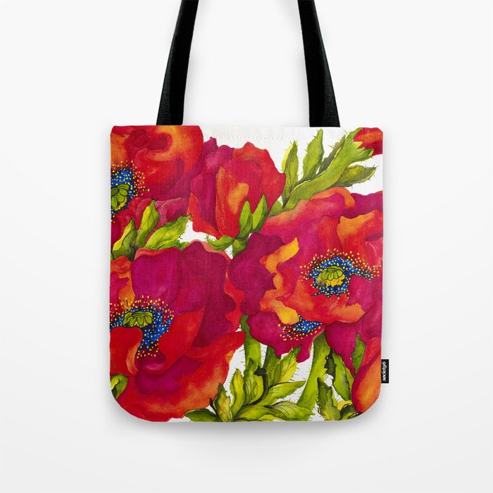 Bold Poppies Tote Bag