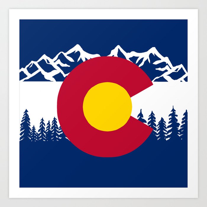 Colorado Flag Art Print