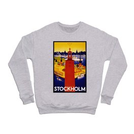 Vintage Stockholm Sweden Travel Crewneck Sweatshirt