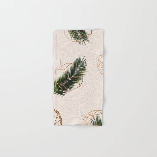 Palm + Geometry #society6 #decor #buyart Hand & Bath Towel