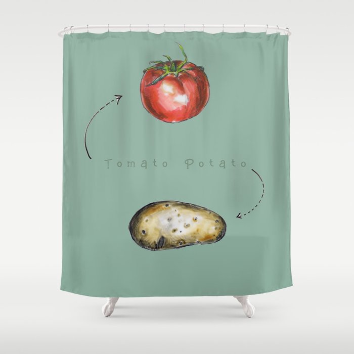 Tomato Potato Shower Curtain