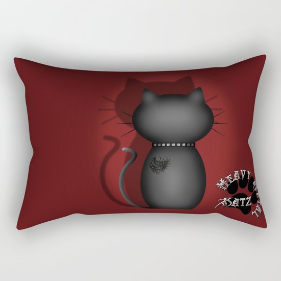 Heavy Metal Katz Rectangular Pillow