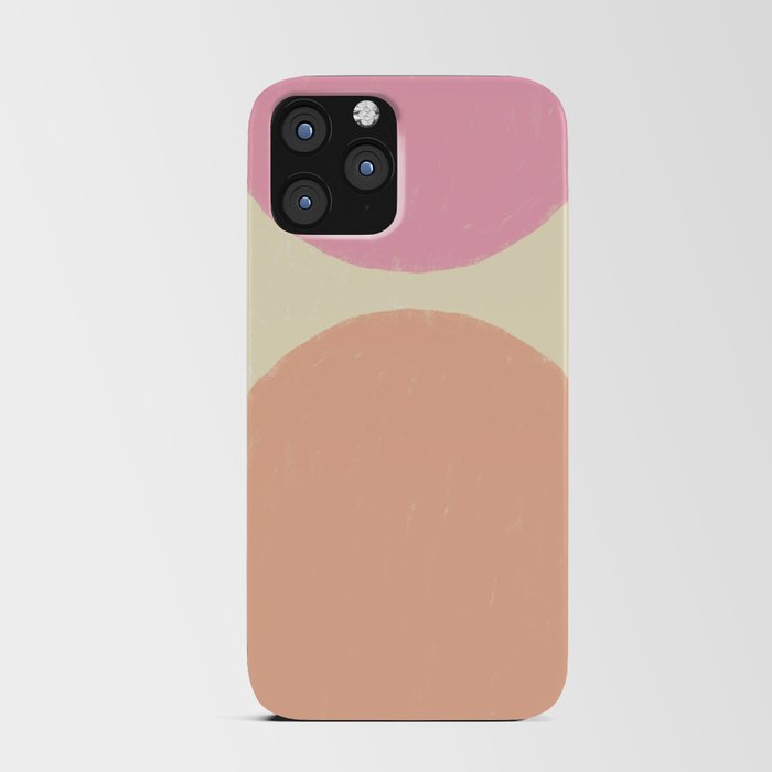 Minimalist Abstract Shapes (pink) iPhone Card Case