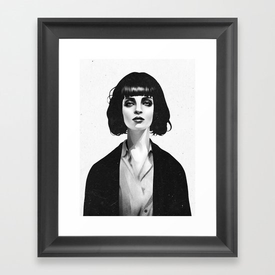 Mrs Mia Wallace Framed Art Print