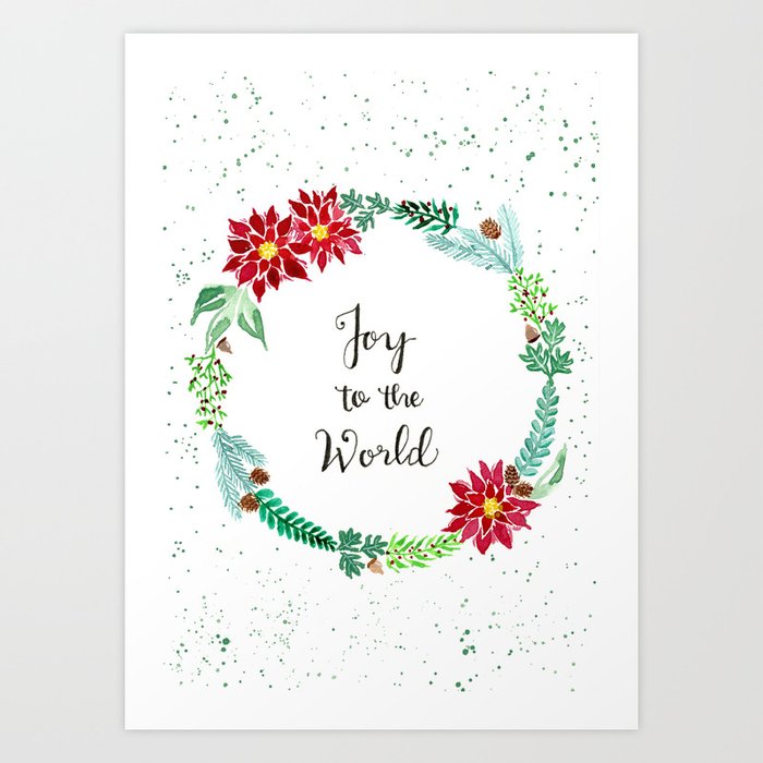Joy To The World Art Print By Hyperionceleste Society6